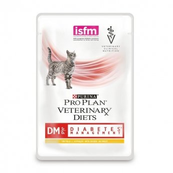 Purina Pro Plan Veterinary Diets Cat DM Diabetes Management Chicken 10x85 g