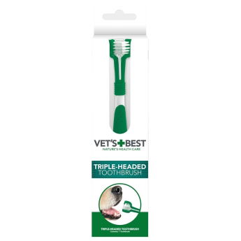 Vets Best Triple headed Toothbrush