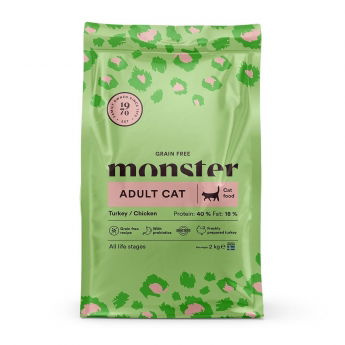 Monster Cat Grain Free kalkkuna & kana (2 kg)