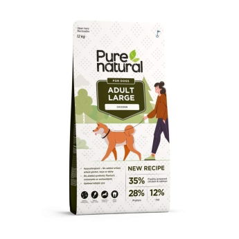 Purenatural Dog Adult Large Chicken koiranruoka 12kg