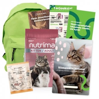Pentupaketti + Nutrima Cat Care Kitten/Adult