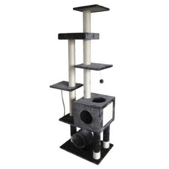 Raapimapuu Quadric harmaa (45 x 60 x 176 cm)