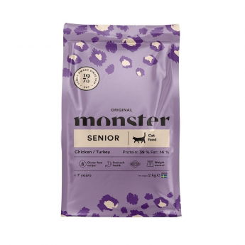 Monster Cat Senior kana & kalkkuna (2 kg)