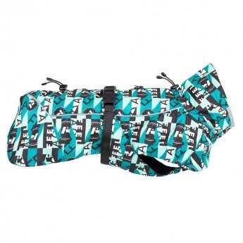 Feel Active Göteborg sadetakki aqua kuviollinen