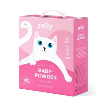 Smily White Bentonite Babypowder 6 l