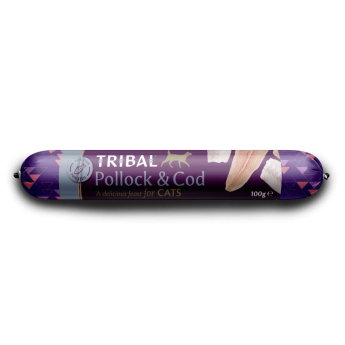 Tribal Cat Pollock & Cod Sausage 100g