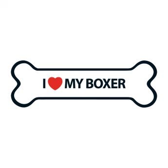 Magnet&Steel Magnet I Love My Boxer