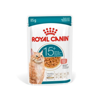 Royal Canin Ageing 15+ kissan märkäruoka kastikkeessa 12x85 g