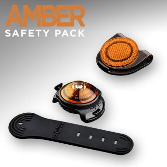 Orbiloc Amber Safety Pack, valo +heijastinsolki