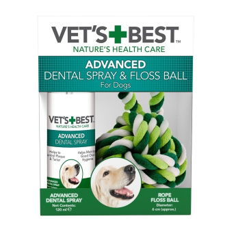 Vets Best Dental Spray&Ball Rope
