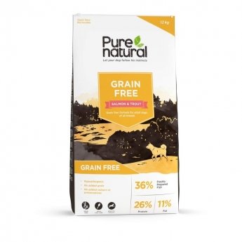 Purenatural Grain Free Salmon & Trout koiranruoka (12 kg)