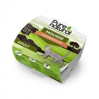 Purenatural Cat Mousse Chicken & Ham 100 g