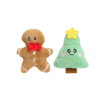 Little&Bigger Seasons Classics piparkakku-ukko & kuusi 2-pack kissanlelu