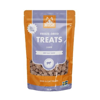 MUSH Freeze-Dried Lammas 55g herkku koiralle ja kissalle