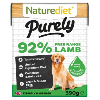 Naturediet Purely lammas 390 g