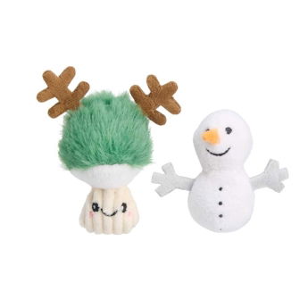 Little&Bigger Xmas Stories sieni & lumiukko 2-pack kissan lelu