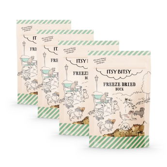 ItsyBitsy pakastekuivattu ankka koiralle säästöpakkaus 4x40g