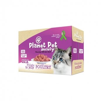 Planet Pet Society siipikarjaa hyytelössä 12 x 85 g