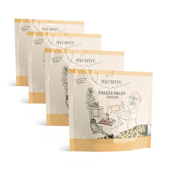 ItsyBitsy pakastekuivattu kana säästöpakkaus 4x100g