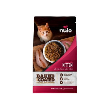 Nulo Baked & Coated Cat Kitten Fresh Chicken, Turkey & Duck Dry Food