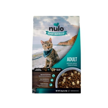 Nulo Raw Medley Cat Adult Fresh Salmon, Chicken & Turkey Dry Food