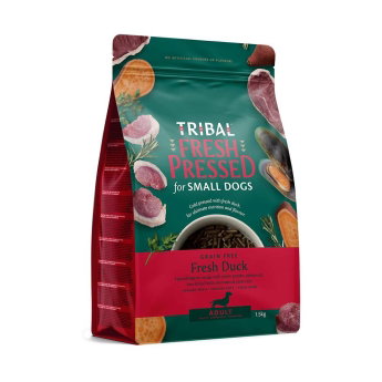 Tribal Fresh Pressed Dog Small Breed Adult Duck Dry Food