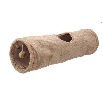 Little&Bigger Cosy-Xmas furry rapinatunneli ruskea 90cm