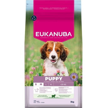 Eukanuba Puppy & Junior Small & Medium Breed Lamb & Rice (3 kg)