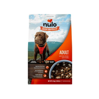 Nulo Raw Medley Dog Adult Fresh Chicken, Oats & Turkey Dry Food (1,8 kg)