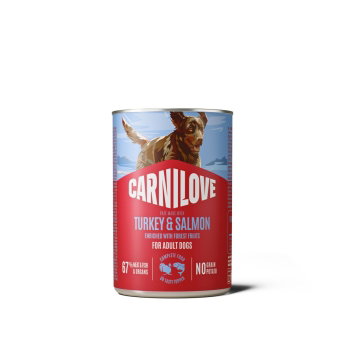 CARNILOVE dog CAN pate salmon & turkey
