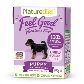Naturediet Feel Good Puppy kana & lammas (200 g)