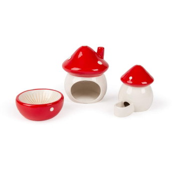 Scruffs Small animal Mushroom Ceramic Set