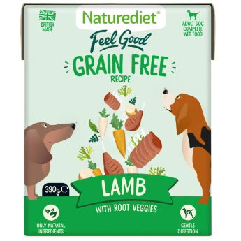 Naturediet Grain Free lammas (390 g)