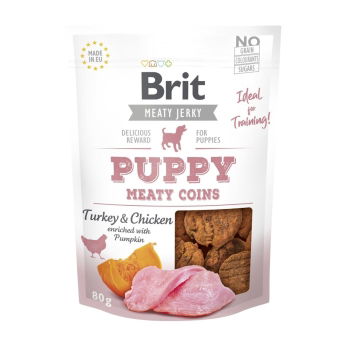 Brit Care Jerky Meaty Coins Puppy kalkkuna
