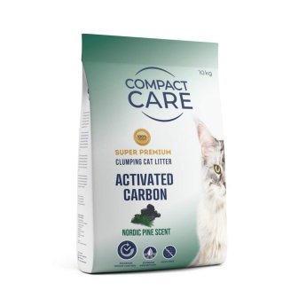 Compact Care Activated Carbon Nordic Pine kissanhiekka 10 kg