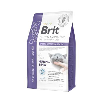 Brit Veterinary Diet Cat Grain Free Gastrointestinal Low Fat Herring & Pea (2 kg)