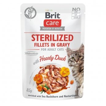 Brit Care Cat Sterilized ankka kastikkeessa 85 g