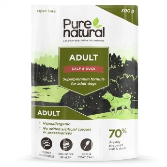 Purenatural Dog Adult Calf & Duck 300 g