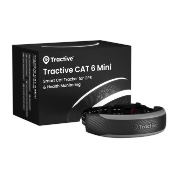 Tractive CAT 6 Mini &ndash; &auml;lyk&auml;s kissa-GPS ja terveysvahti (Musta)