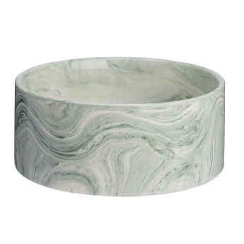 Keraaminen koirankuppi Basic Marble vihreä