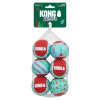 KONG Holiday26 SqueakAir tennispallot 6-pack M