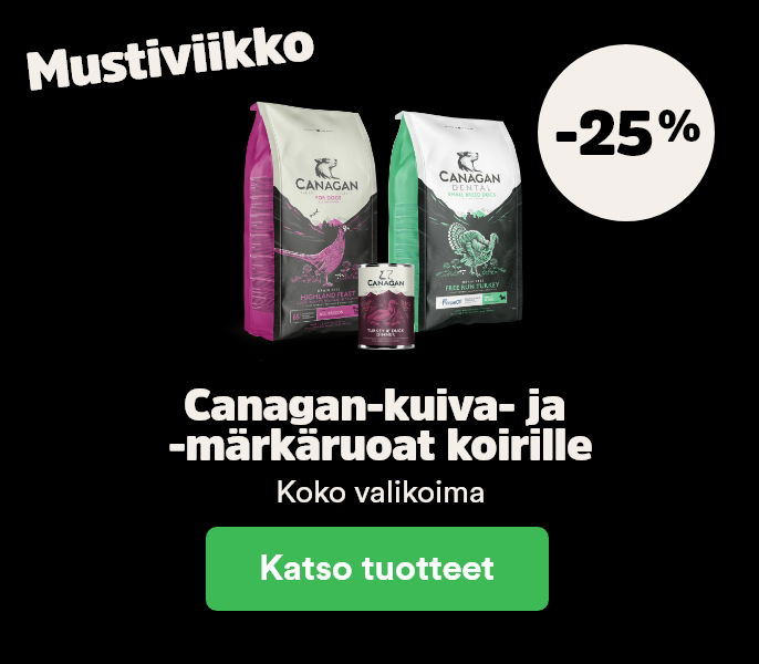 -25% Canagan-kuiva- ja märkäruoat. Katso tuotteet!