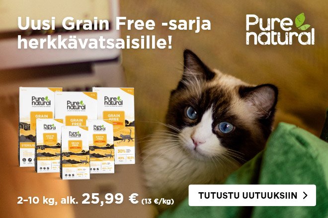 Uusi Purenatural Grain Free -kuivaruokasarja kissoille
