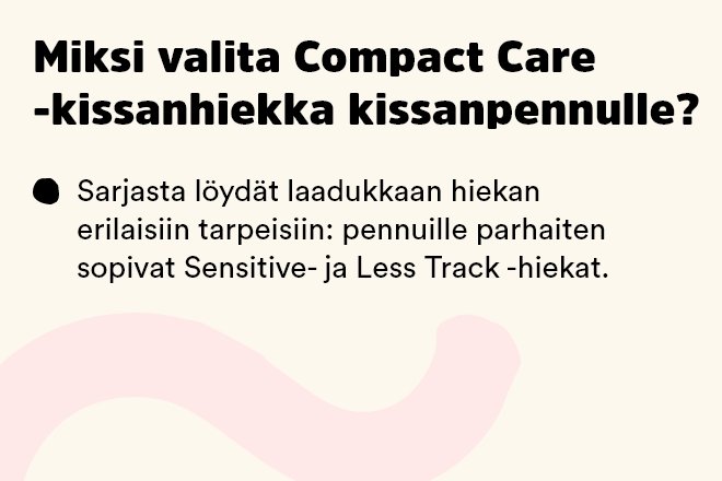 Compact Care -kissanhiekka