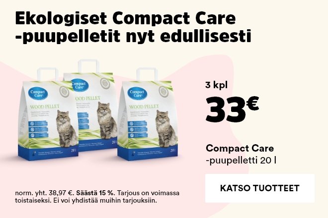 Compact Care -puupelletit 3 kpl 33 €
