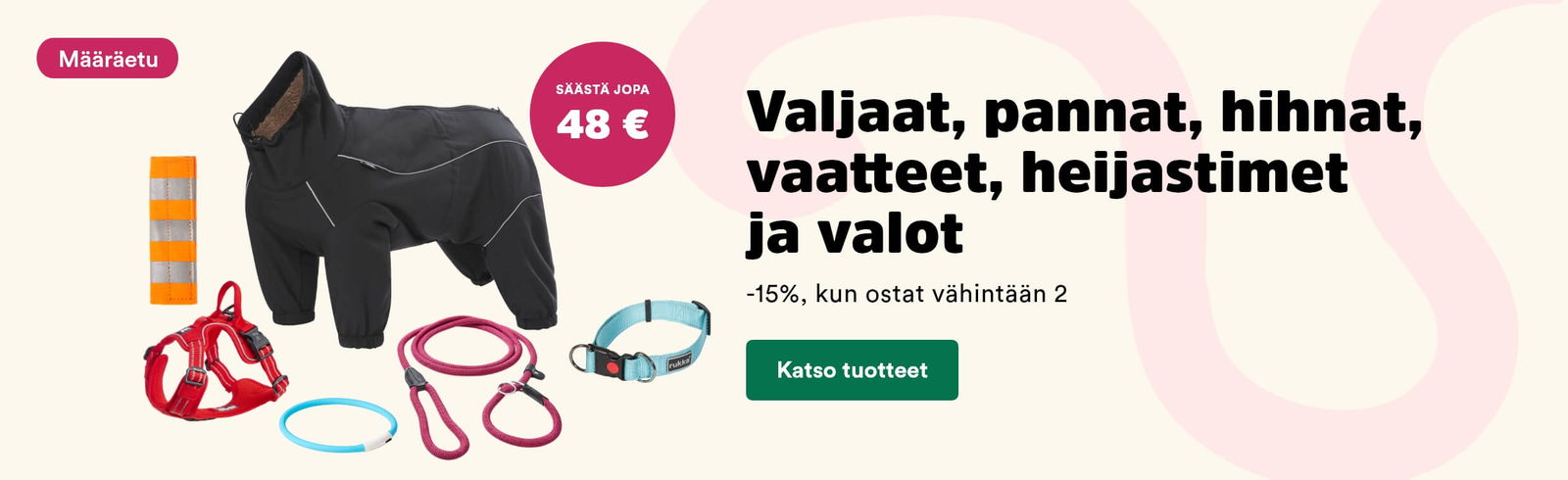 Ulkoilutuotteiden määräetu: osta 2, saat 15 % alennusta!