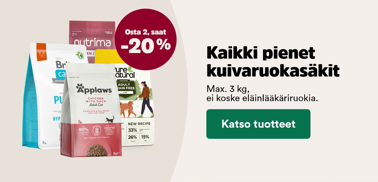 Ota 2 saat -20% kaikista pienist&auml; ruokas&auml;keist&auml;. Katso tuotteet!