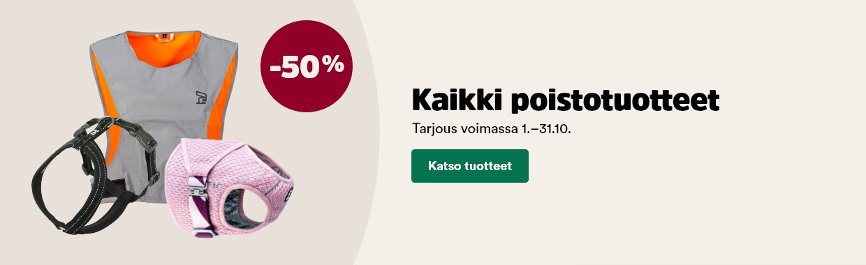 Kaikki poistotuotteet -50%