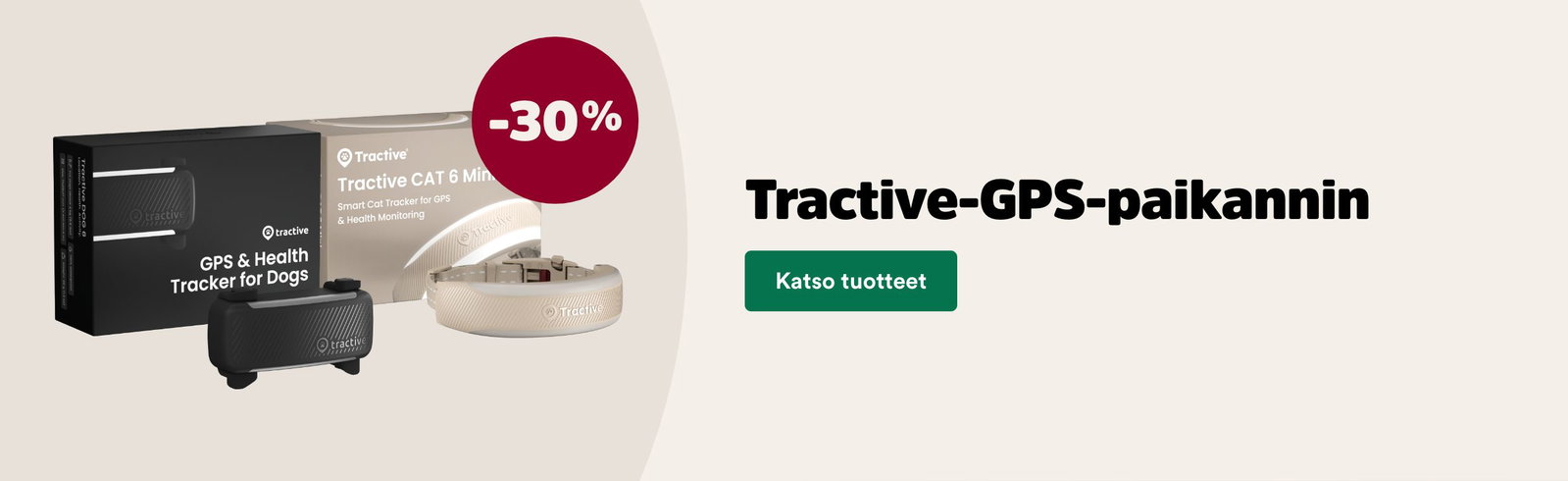 Tractive GPS -paikannin -30 %