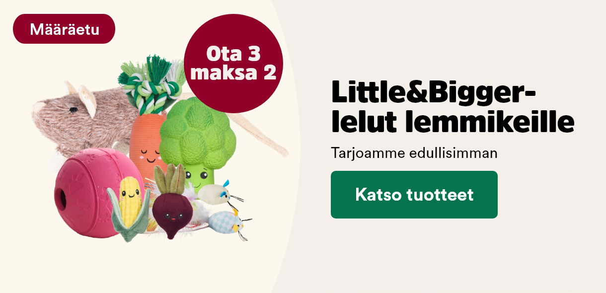 Määräetu! Little&Bigger lelut ota 3 maksa 2. Katso tuotteet.
